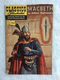 1966 Classics Illustrated Comics No. 128 William Shakespear's Macbeth 15 Cent Comic Book