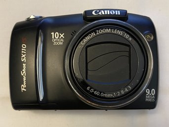 AS Is Canon Power Shot SX110 IS Digital Camera With 4GB SD Card And Case