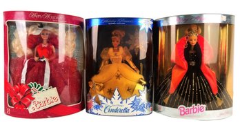 Barbie Happy Holidays 1988, 1998 & Cinderella