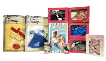 Vintage Vogue Ginny Doll 1950s Outfits, Accessories & Vanity In Boxes