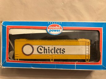 Vintage Model Power Chiclets Gum (1980) Chew Chew Train Boxcar Model