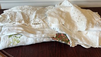 Lot Of Vintage Textiles As Found