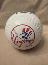 Vintage New York Yankees Ceramic Piggy Bank