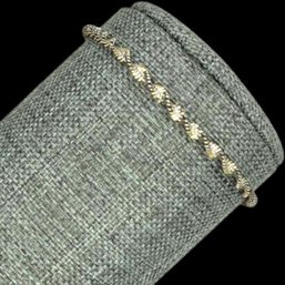 (A112) Italian Sterling Silver Twist Bracelet