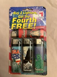 4 Vintage American Pride Lighters In Origanal Packaging