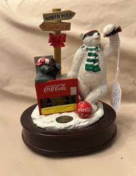 Vintage Coca-Cola Music Box Featuring The Coca Cola Polar Bears
