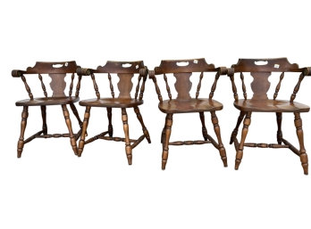 Hale Pilot's Side Chairs Set Of 4 Made In Vermont 1970s