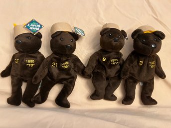 4 Vintage 1998 Salvino's Bamm Beano's Plush Bears