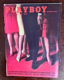 Vintage October 1961 Playboy Magazine