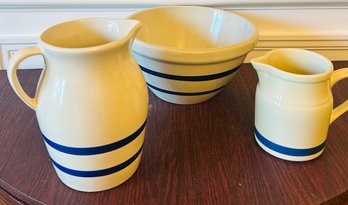 Robinson Ransbottom Roseville Ohio Pottery Pieces - Lot Of 3