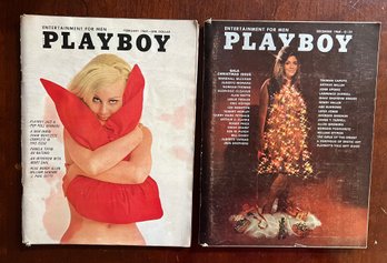 Set Of 2  Vintage Playboy Magazines