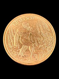 One AVDP Ounce .999 Fine Copper Round BigFoot