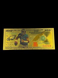 Collectible Philadelphia Eagles Gold Foiled Bill