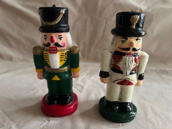 Green And White Nutcracker Soldier Candles 1 Of 2