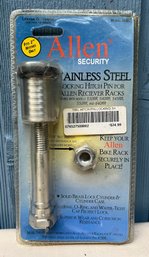 New Allen Security Stainless Steel Locking Hitch Pin For Bike Rack