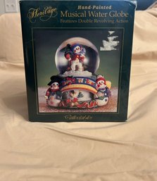 Heritage Hand Painted Musical Water Globe