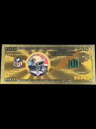 Collectible NFL New Orlean Saints Gold Foiled Bill