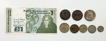 Lot Of Vintage Irish Currency
