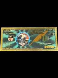 Collectible NFL Carolina Panthers Gold Foiled Bill
