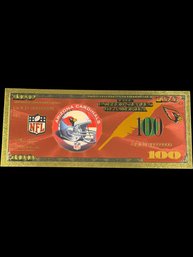 Collectible NFL Arizona Cardinals  Gold Foiled Bill