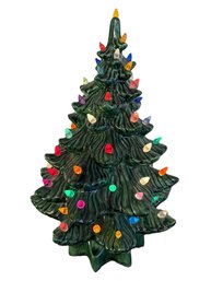 Vintage Ceramic Lighted Christmas Tree