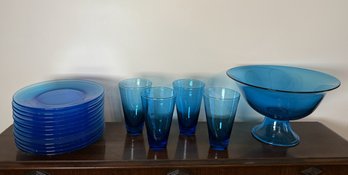Incredible Collection Of Blue Glassware