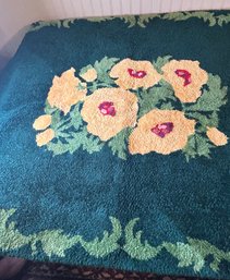 Floral Rug - Appears To Be Handmade
