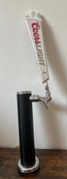 Vintage COORS LIGHT SILVER MOUNTAIN TOP ACRYLIC BEER TAP HANDLE