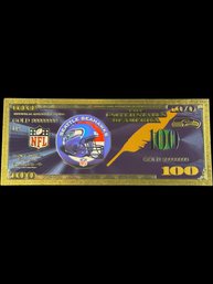 Collectible NFL Seattle Seahawks Gold Foiled Bill