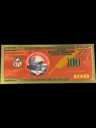 Collectible NFL Tampa Bay Buccaneers Gold Foiled Bill