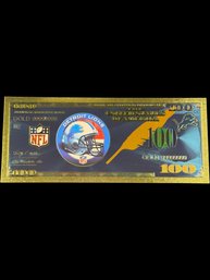 Collectible NFL Detroit Lions Gold Foiled Bill