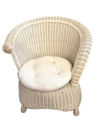 Asymmetrical Wicker Chair
