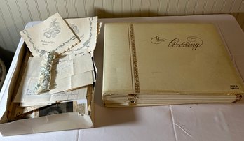 1950s Wedding Album And Ephemera