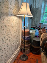Vintage Urn Style Floor Lamp In A Bronze Finish