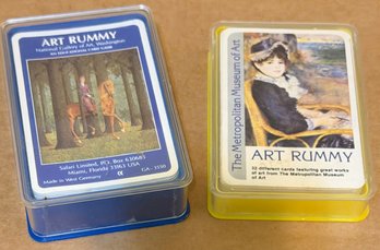 2 Decks Of Art Rummy Cards - Both Are Different- See Photos