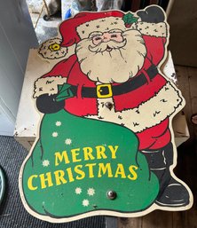 Santa Merry Christmas Sign Yard Art - 1996