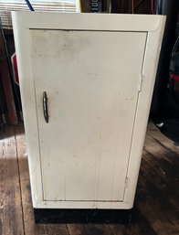 White Metal Cabinet, Vintage