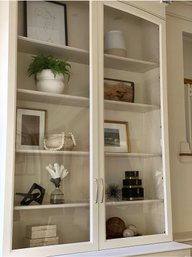 Trio Of Stacking Black Metal Boxes With Brass Bands & Latches