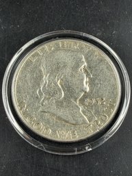 1952 Ben Franklin Silver Half Dollar