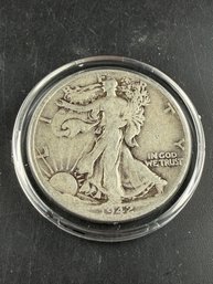 1942-D Walking Liberty Silver Half Dollar