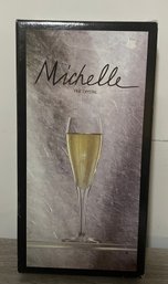 Never Used Set Of 6 Saxony Fine Crystal Champagne Flute Glasses Style 2 Of 2