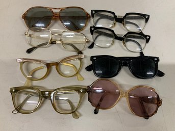 Collection Of 8 Vintage Prescription Eye Glasses