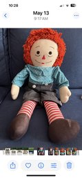 Vintage Raggedy Andy Fabric Doll