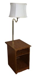 Chair Side Swivel Arm Lamp Table