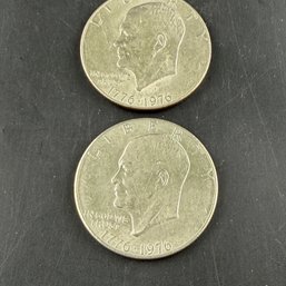 Lot Of 2 Eisenhower Dollars 1976, 1976-D