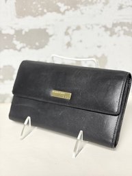 Ralph Lauren Trifold Wallet (checkbook Wallet) Genuine Leather