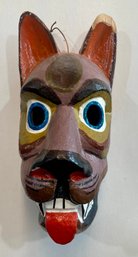 As-is Vintage Hand-painted Dog Mask