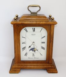 Seiko Westminster-Whittington Mantel Clock With Moon Phase Display