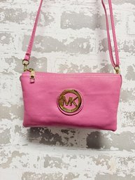 Pink Michael Kors Crossbody Wallet/bag