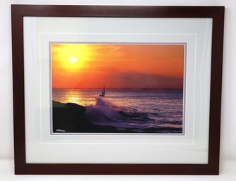 'Sailing Off Halibut' Giclee Legacy Edition Print By Andrew Borsari - Signed Certificate Of Authenticity